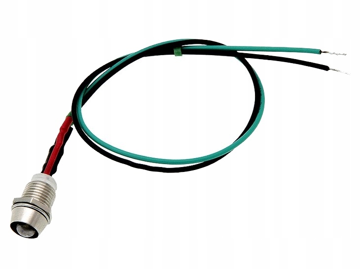 KONTROLKA LED 12V 5mm CZERWONA PRZEWOD OPRAWKA ML