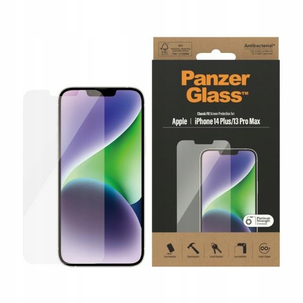 PanzerGlass Classic Fit Ochranné sklo na displej iPhone 14 Plus 13 Pro Max 6,7"