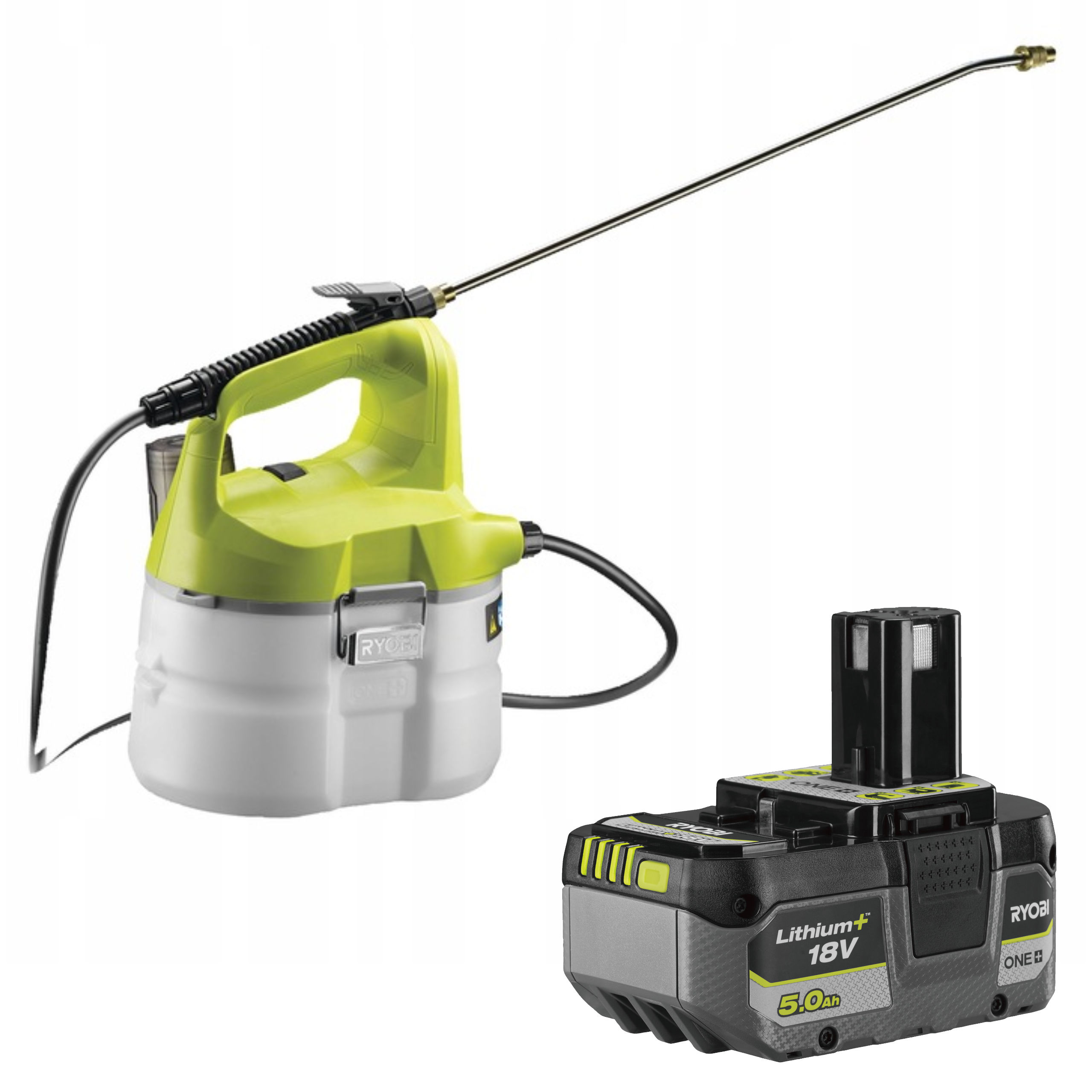 Ryobi Akumulátorový Postrekovač 18V OWS1880 5Ah RB18L50