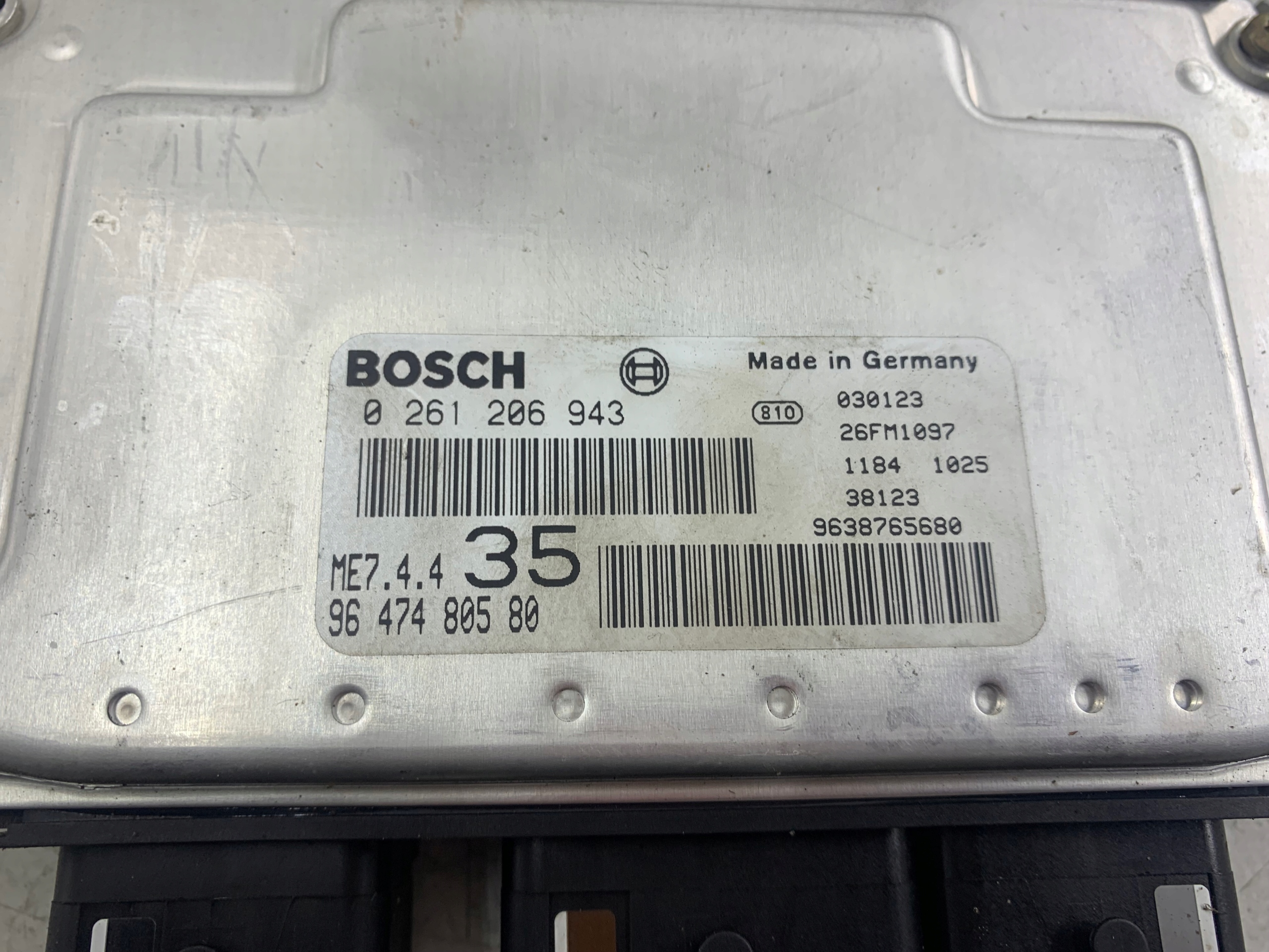 PEUGEOT 307 1.6 unité de commande électronique uce moteur 9647480580