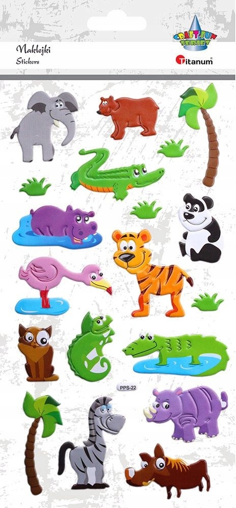 

Naklejki 3D zwierzęta safari Titanum Craft-Fun Ser