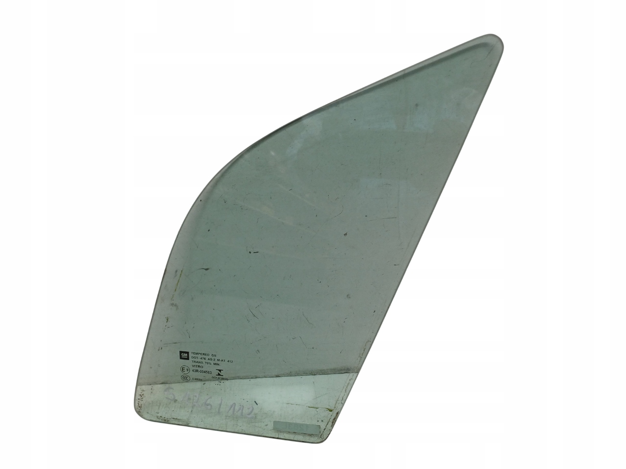 OPEL MOKKA 1 I 12- SZYBA DRZWI MAŁA LEWY PRZÓD AS2