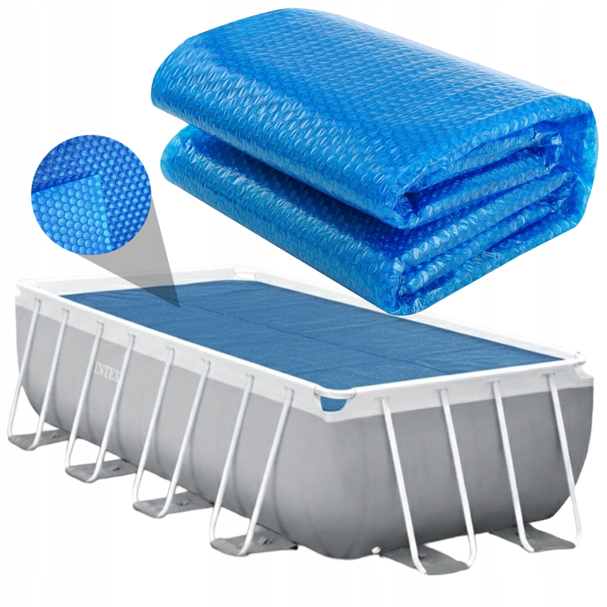 Ohřívač vody Silný Krycí Plachta solární Intex Prism Frame 400x200x122 cm