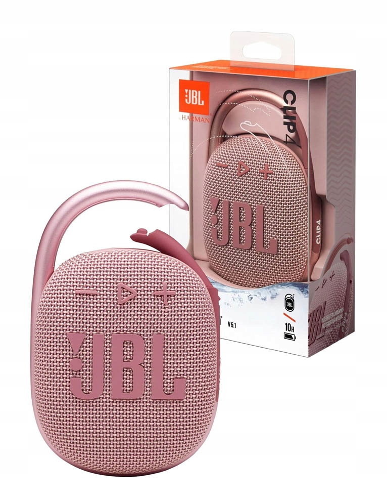 PRZENOŚNY GŁOŚNIK / JBL CLIP 4 / RÓŻOWY / PINK / BLUETOOTH
