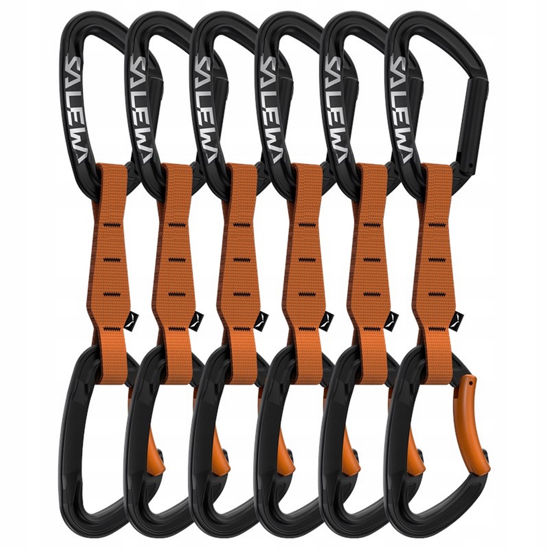 Unisex karabina Salewa Ortles Str/bnt 6-PACK černá 00-0000072010_0443