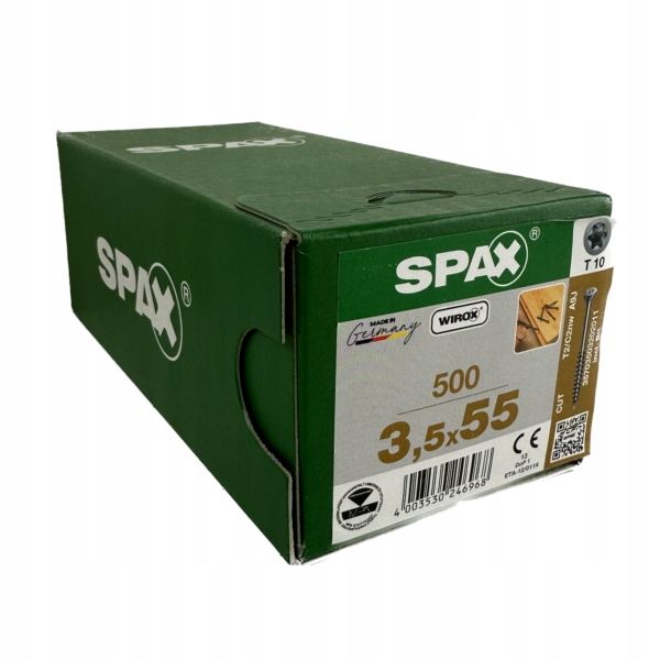 Šrouby do podlah z masivního dřeva 3,5x55mm Spax pro podlahové desky, 500 ks