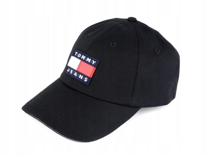 Tommy Jeans čepice s kšiltem, černá