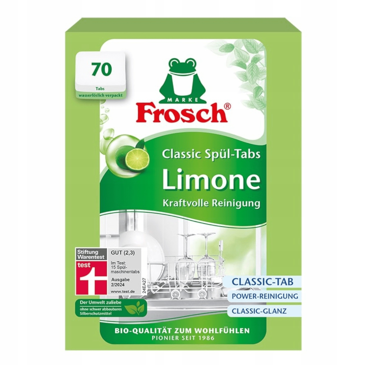 Levně Ekologické tablety do myčky Frosch Classic Eco Tabs Lemon 70ks