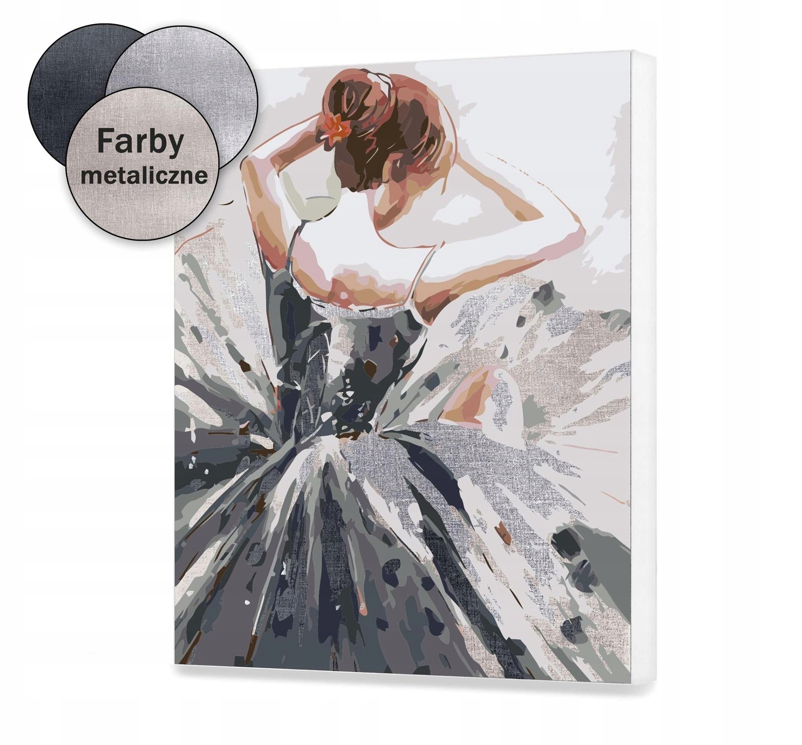 Elegantní Baletka Sada na malování podle čísel 50x60 cm