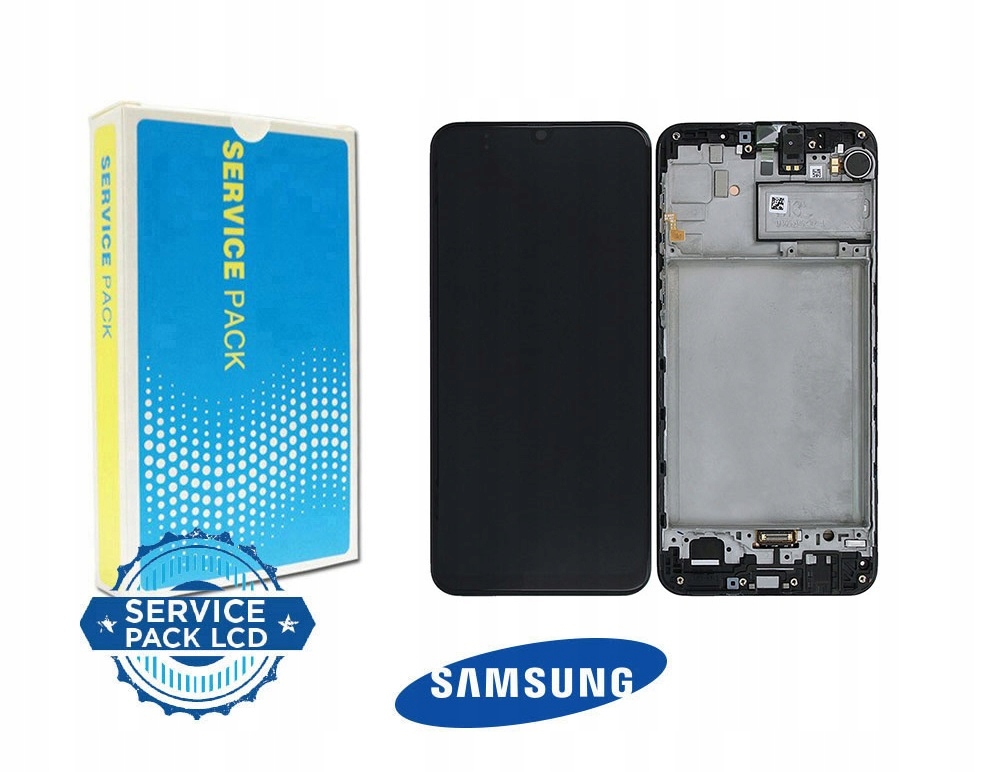 Nowy Ekran LCD Samsung Galaxy M21 SM-M215F/DS Z Ramką Czarny