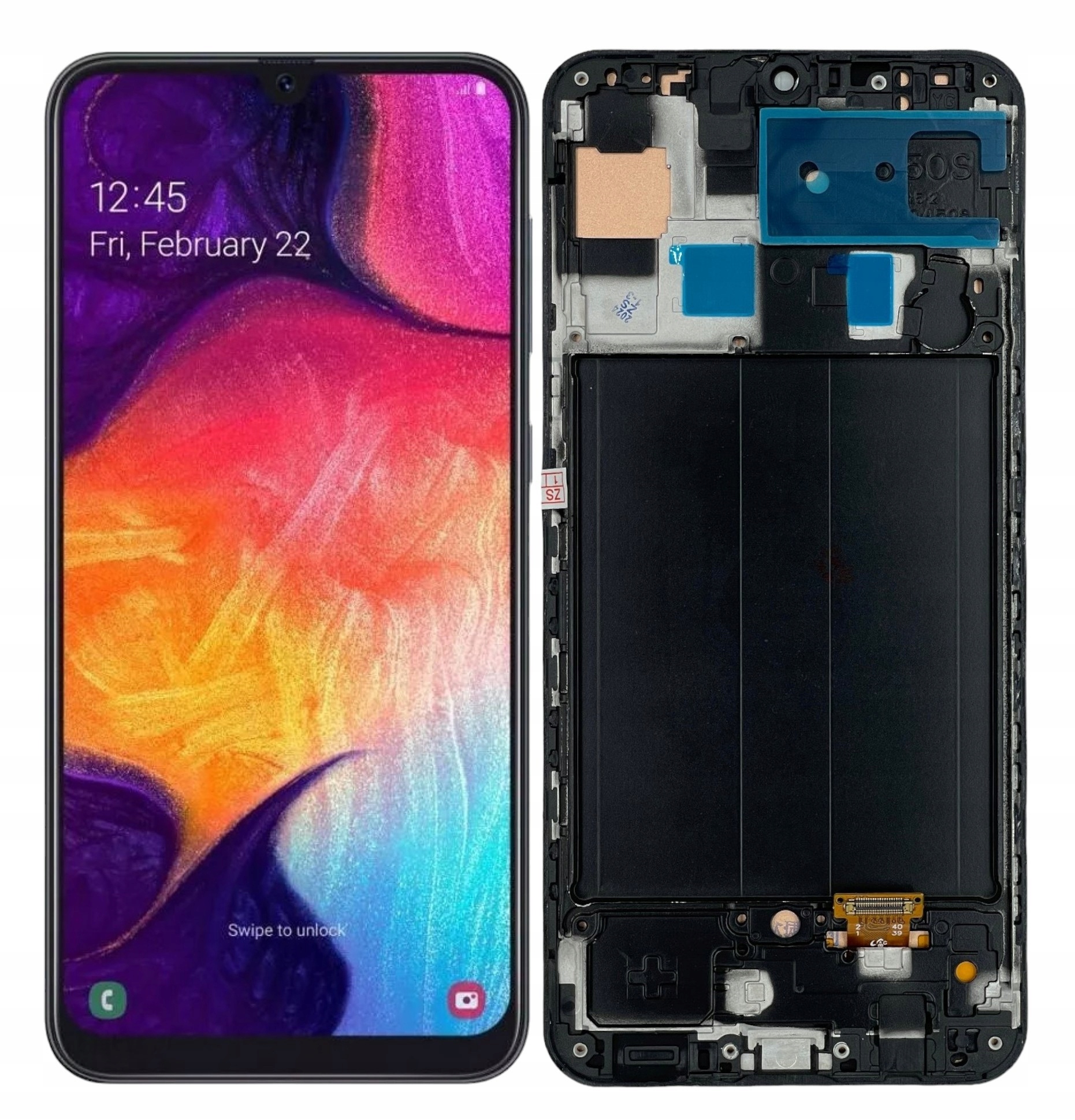 WYŚWIETLACZ EKRAN LCD SAMSUNG GALAXY A50 RAMKA