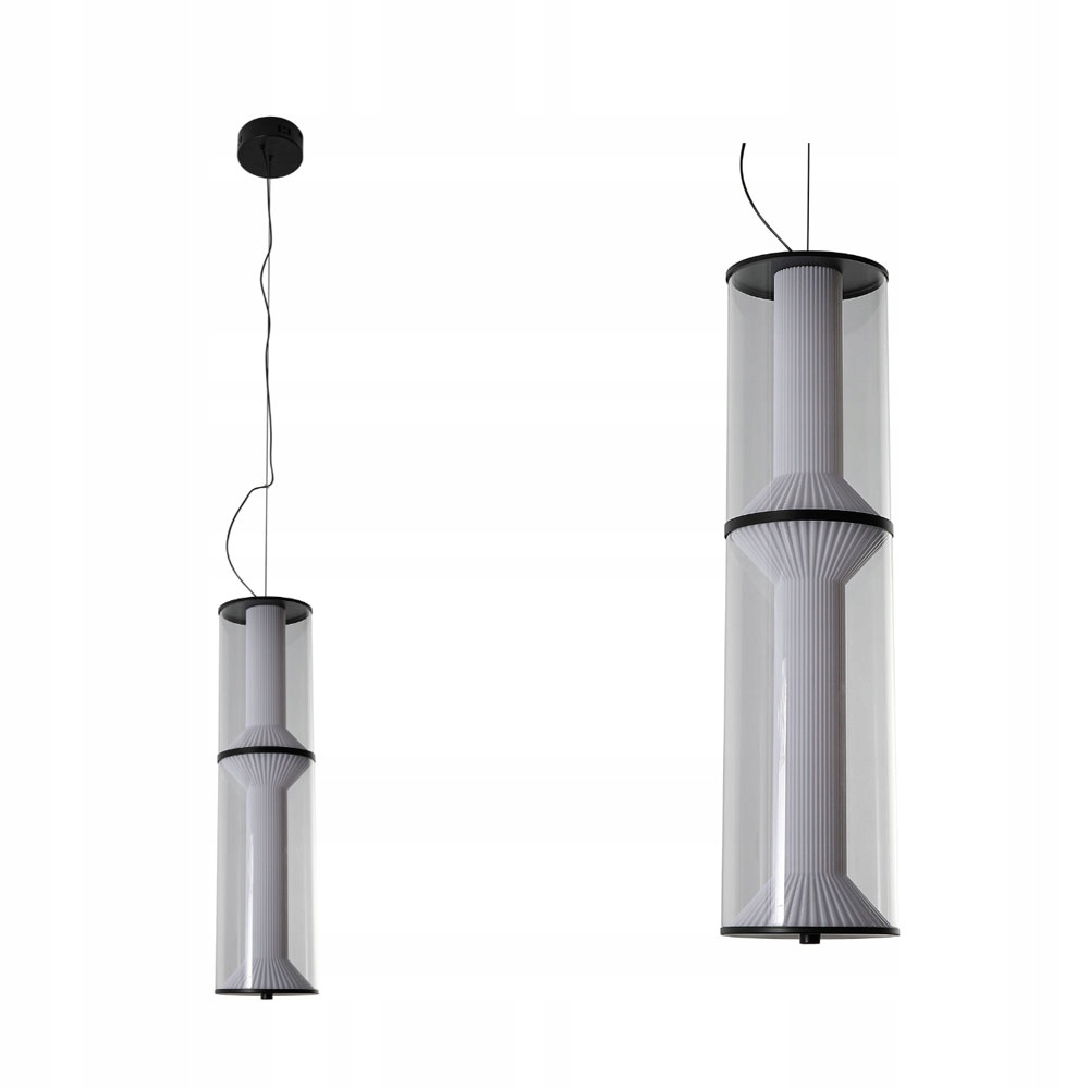 Light Prestige Lampa wisząca z transparentnym kloszem 25W Led Cct do salonu
