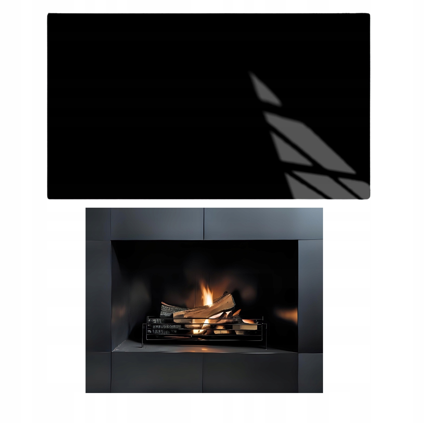 Sklo Pod Krb Koza Černé Tvrzené Sklo Podstavec Rozměr 90x52cm