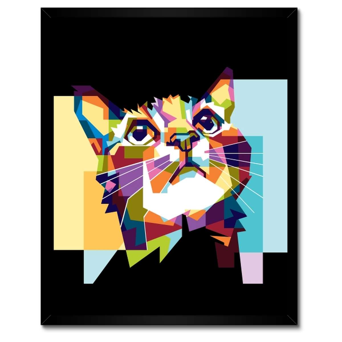 Plakáty v rámu 40x50 Abstraktní kočka