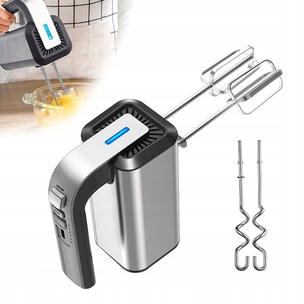 300W Ruční Robotový Mixér Nerezová Ocel Pro Zmačkávání A Vyrážení