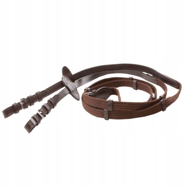 Wodze parciane Classic KAVALKADE Brązowe Full Marka Kavalkade