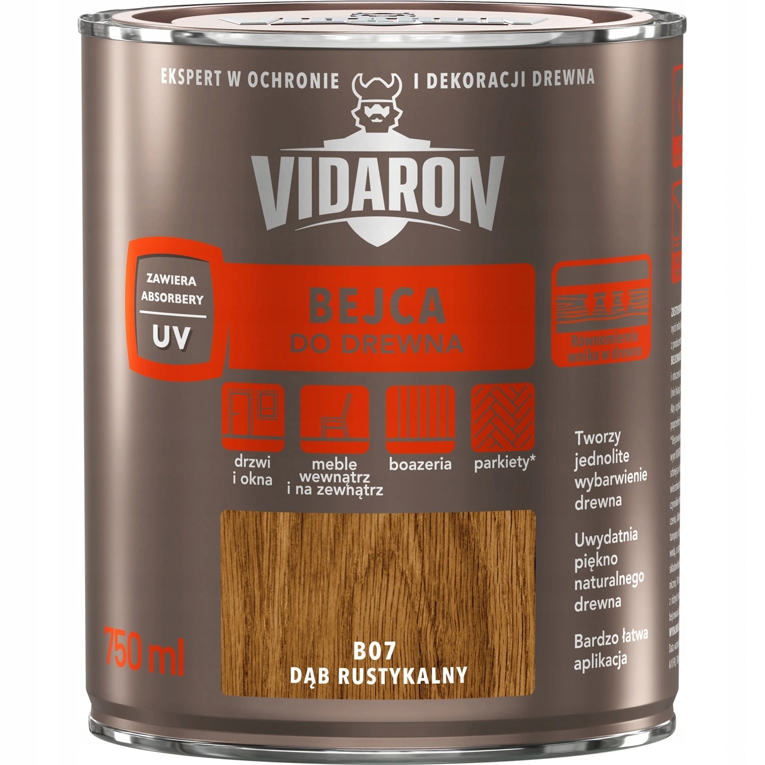 

Vidaron Bejca do drewna 750ml Dąb Rustykalny B07