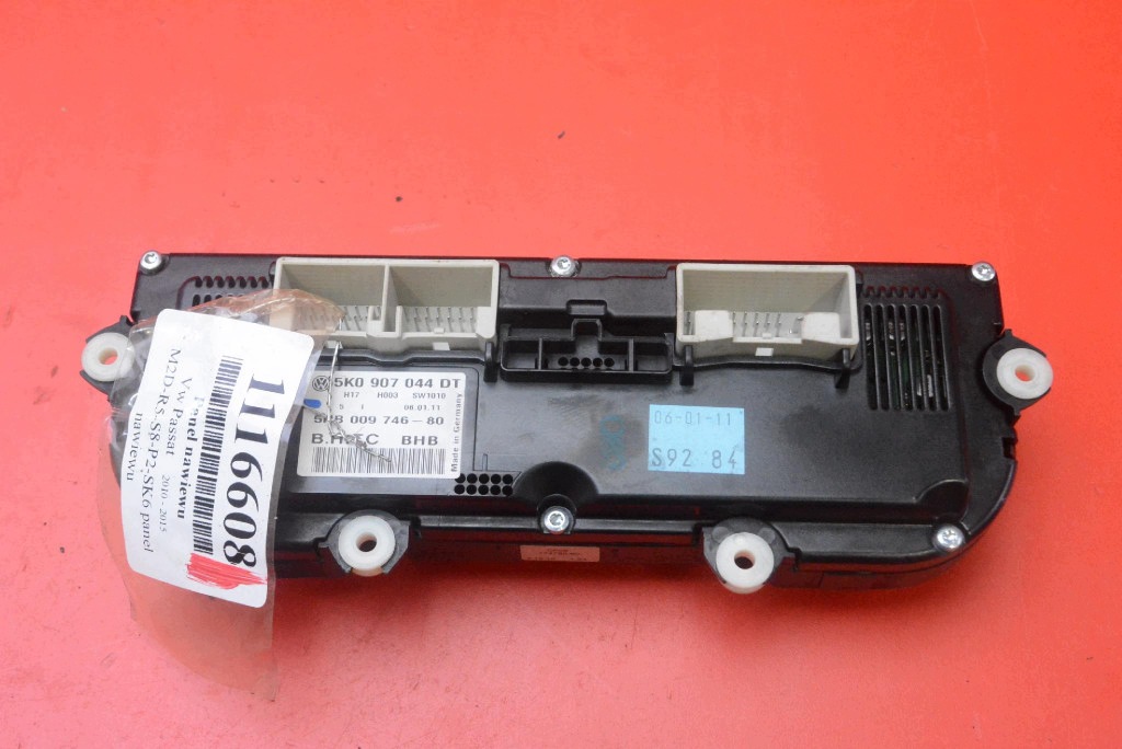 control panel air conditioning devices KLIMY 5K0907044DT VW PASSAT B7 10-15
