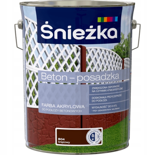 Śnieżka Beton-posadzka farba akrylowa Brązowy B04 5l