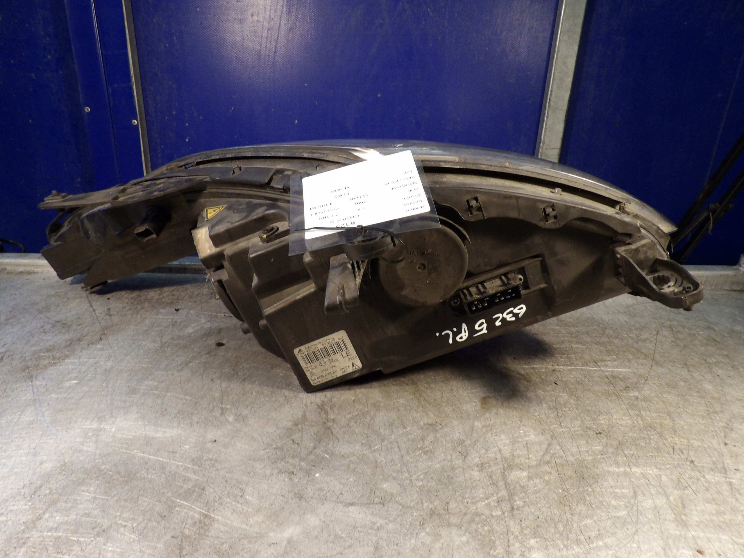 Citroen C6 light front left 9660983380 0301221281