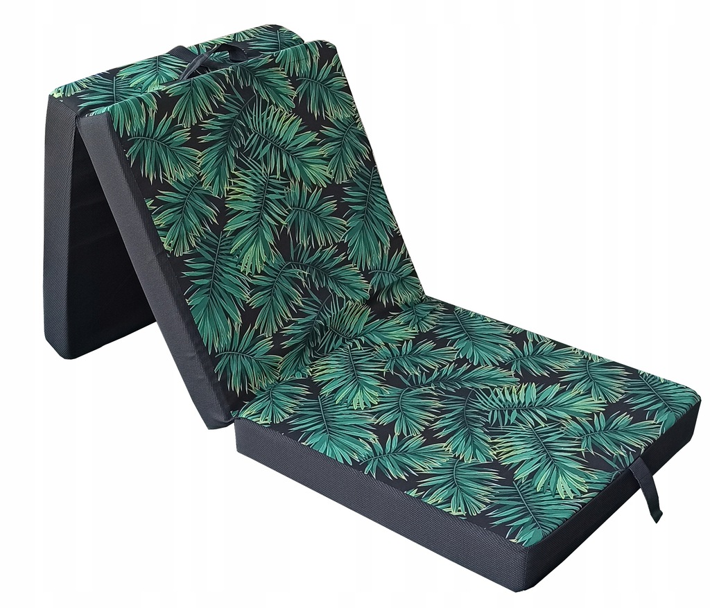 

Smukee Materac składany 200 x 65 x 9 cm liście zie
