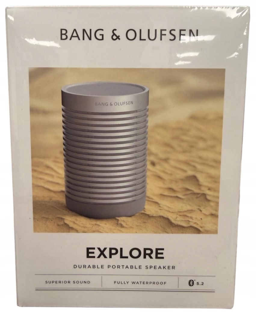 Přenosný reproduktor Bang & Olufsen Beosound Explore šedý 60 W