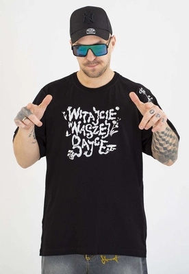 Tričko Stoprocent Vítejte v naší pohádce, černé