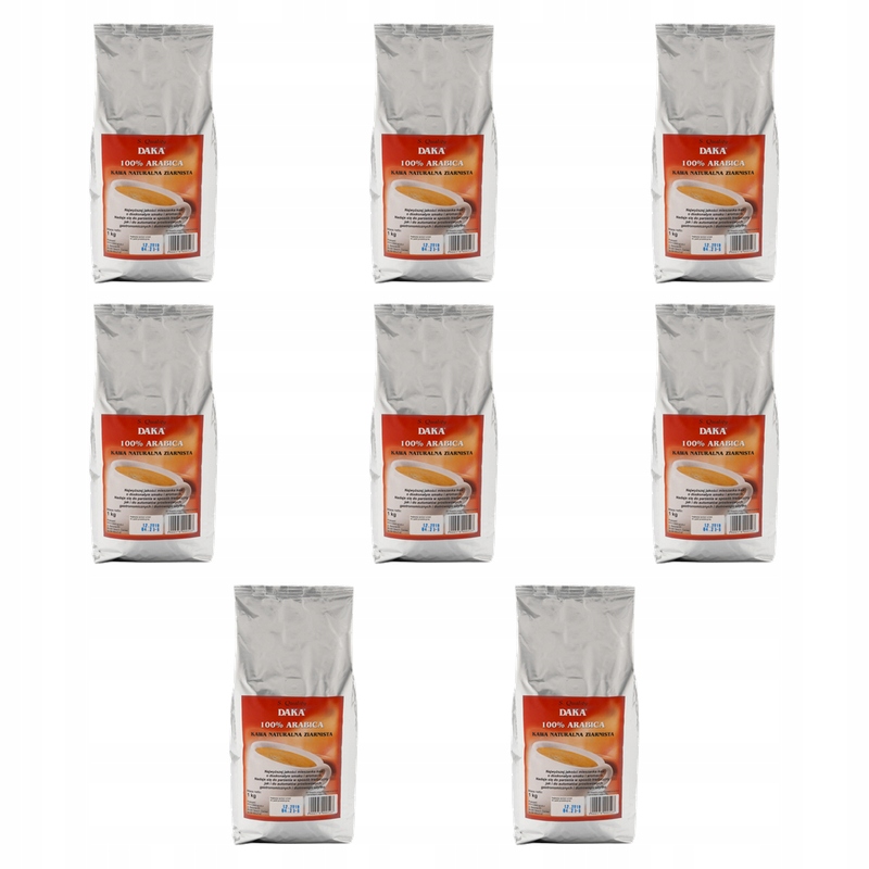 kawa daka arabica ziarnista 1 kg X8