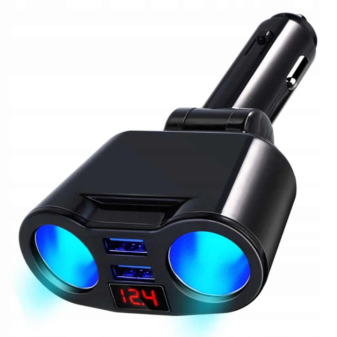 

Rozdzielacz Zapalniczki Ładowarka 2 Usb Woltomierz