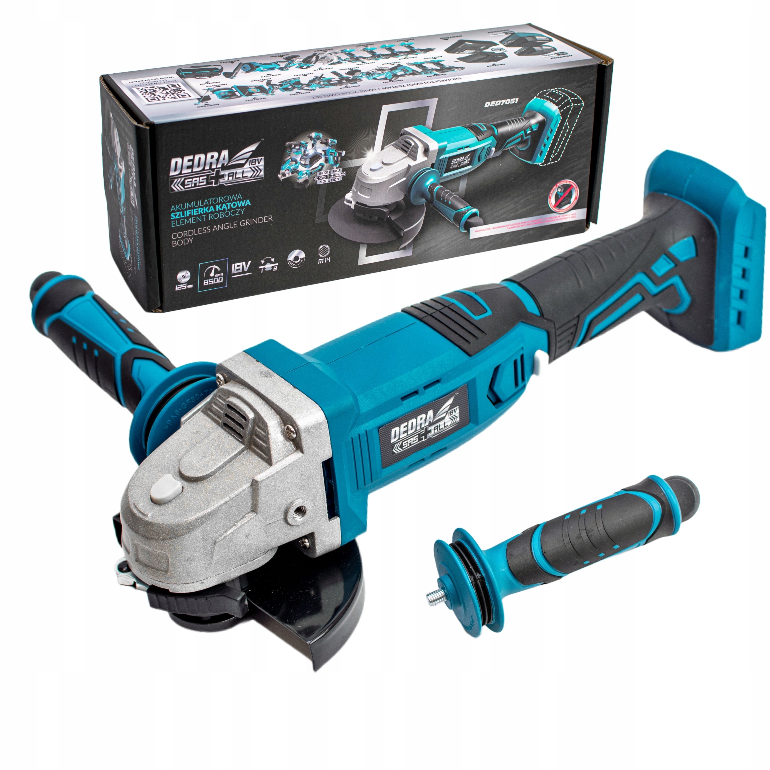 

Szlifierka Kątowa Li-Ion 18V Dedra Sas+ DED7051
