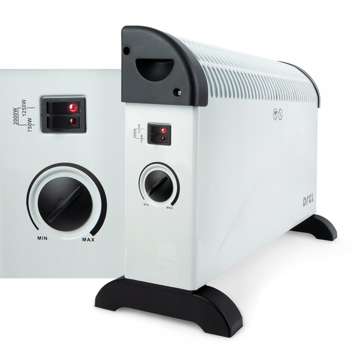 Elektrický Ohřívač Krb Farelka S Termostatem 2000 W, Silný Konvektorový