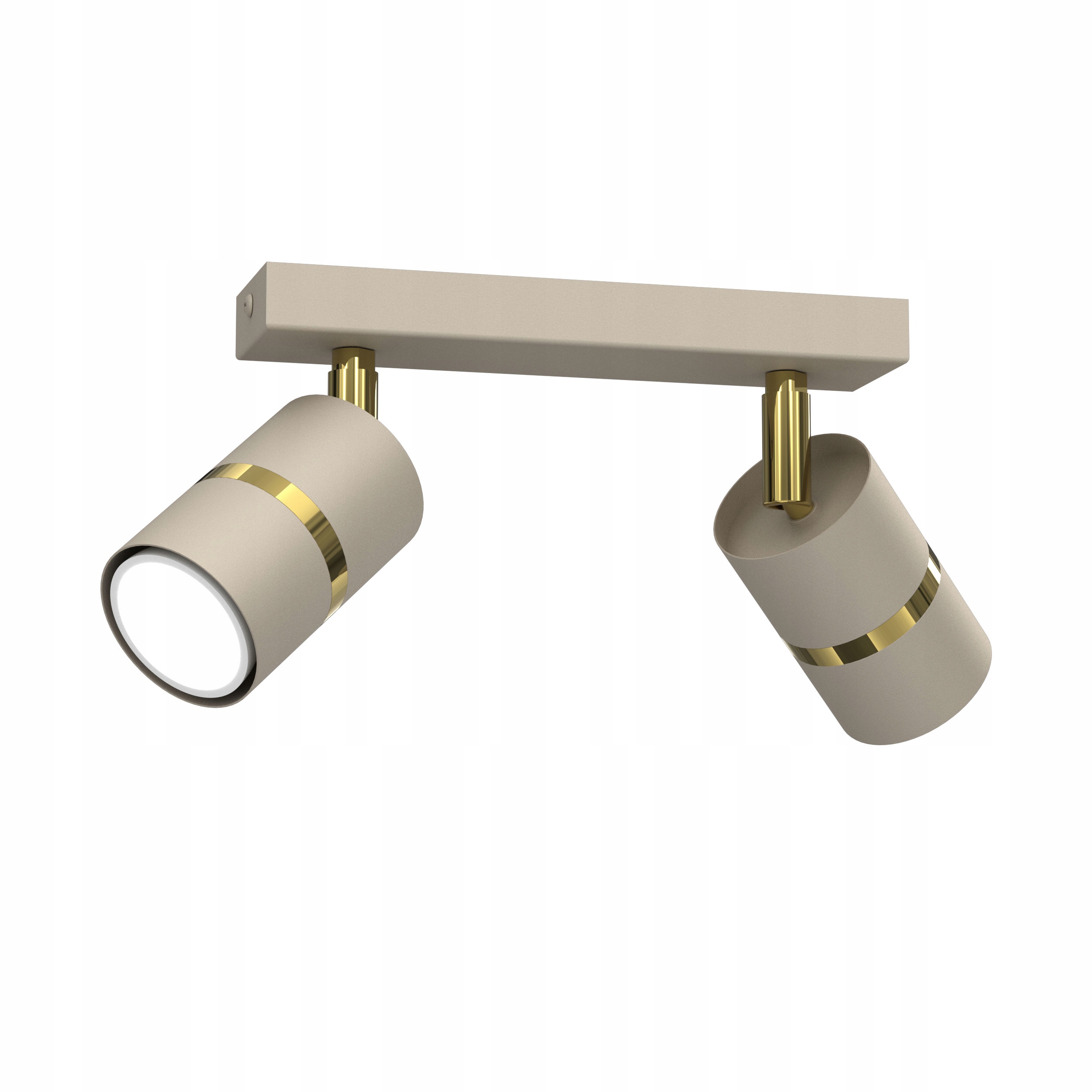 Regulovatelná lampa stropní svítidlo 2x Gu10 kašmír béžová zlatá