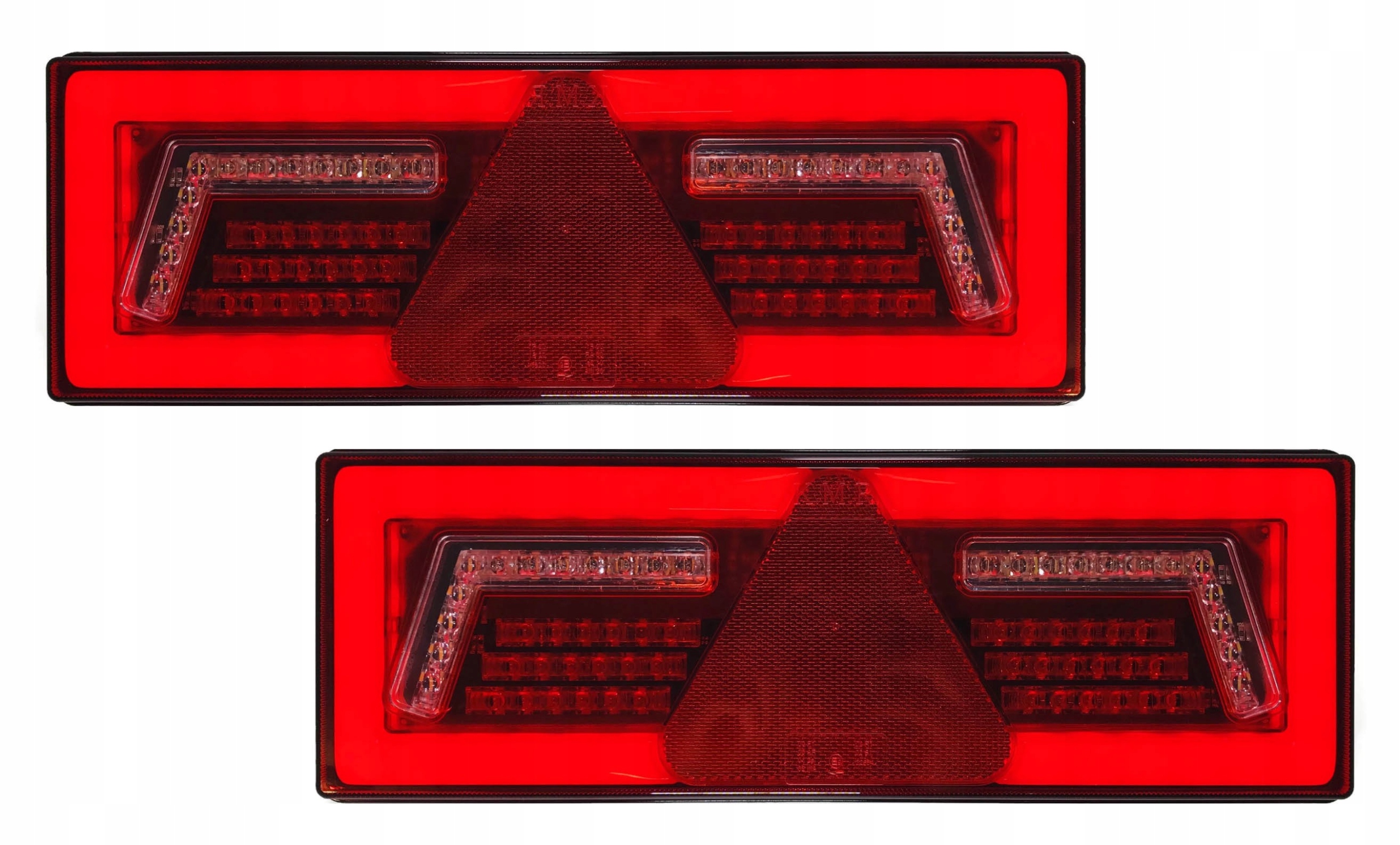 

2X Lampa Tylna Led Zespolona Neon Naczepa Trójkąt