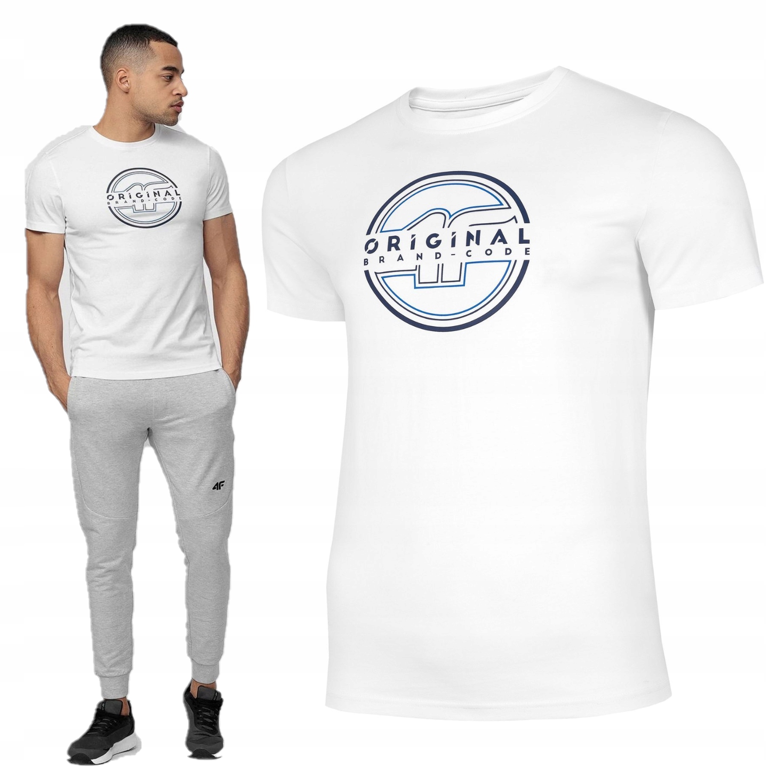 

T-shirt Męski Koszulka 4F TSM019 Bawełniana XXL