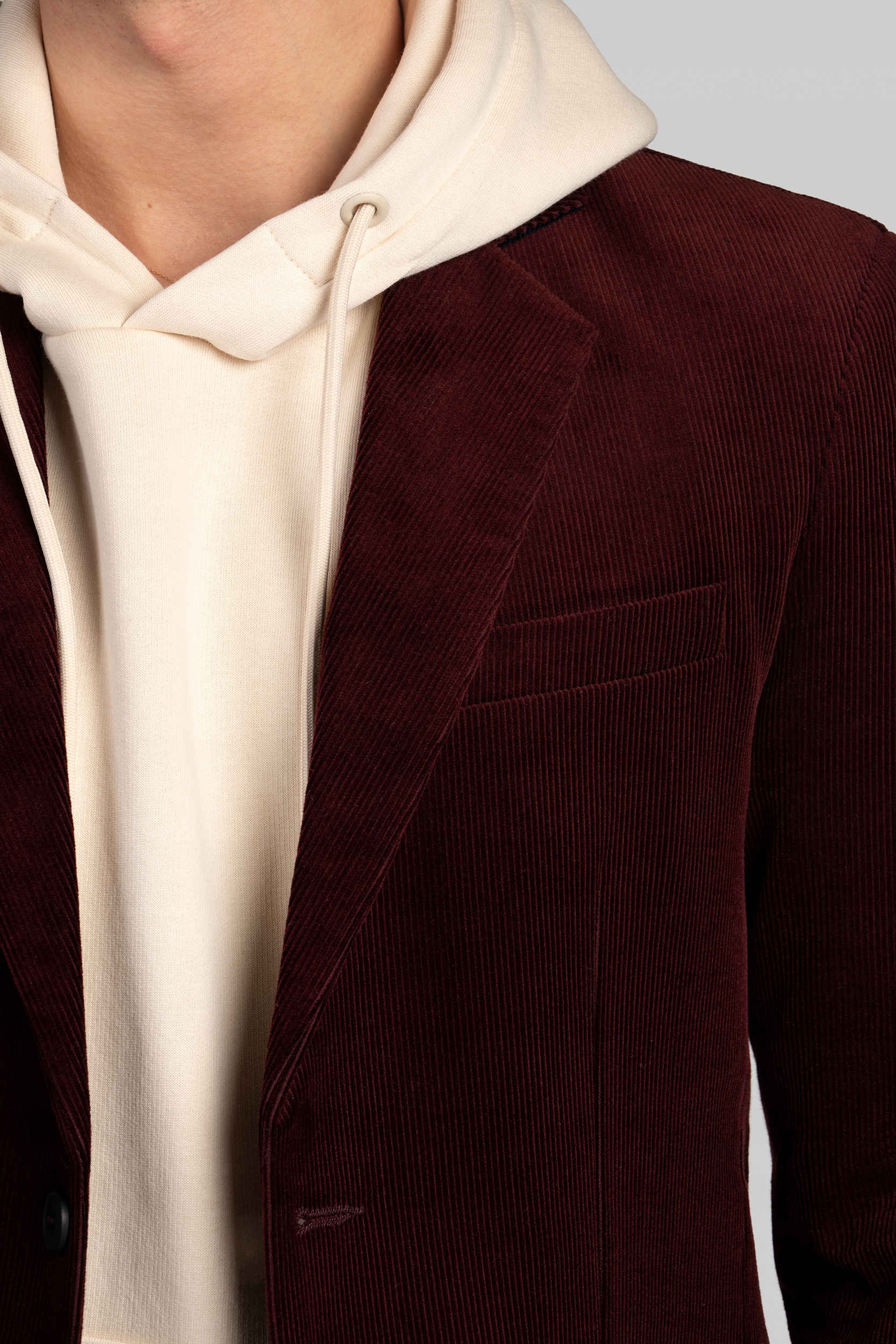 MARYNARKA SZTRUKSOWA BORDOWA SZYTA NA MIARĘ Rozmiar niestandardowy