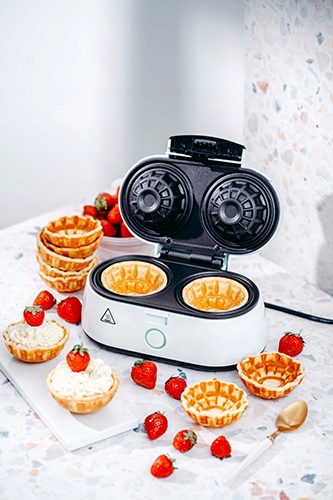 Wypiekacz do Miseczek Waflowych AD 3062 Nieprzywierający 1000W