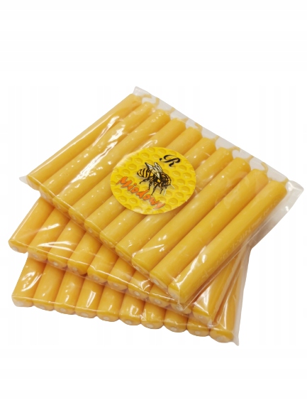 

Świece z wosku pszczelego 10cm opak(10szt) X-74/3