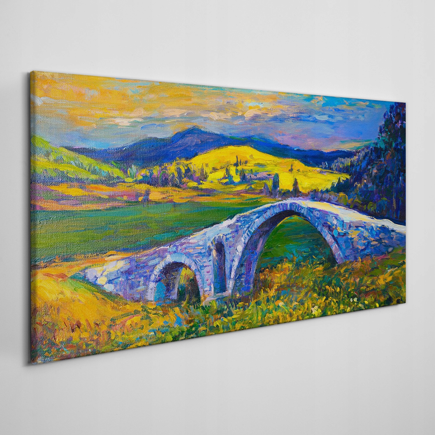 

Obraz ścienny na płótnie Krajobraz most 100x50 cm
