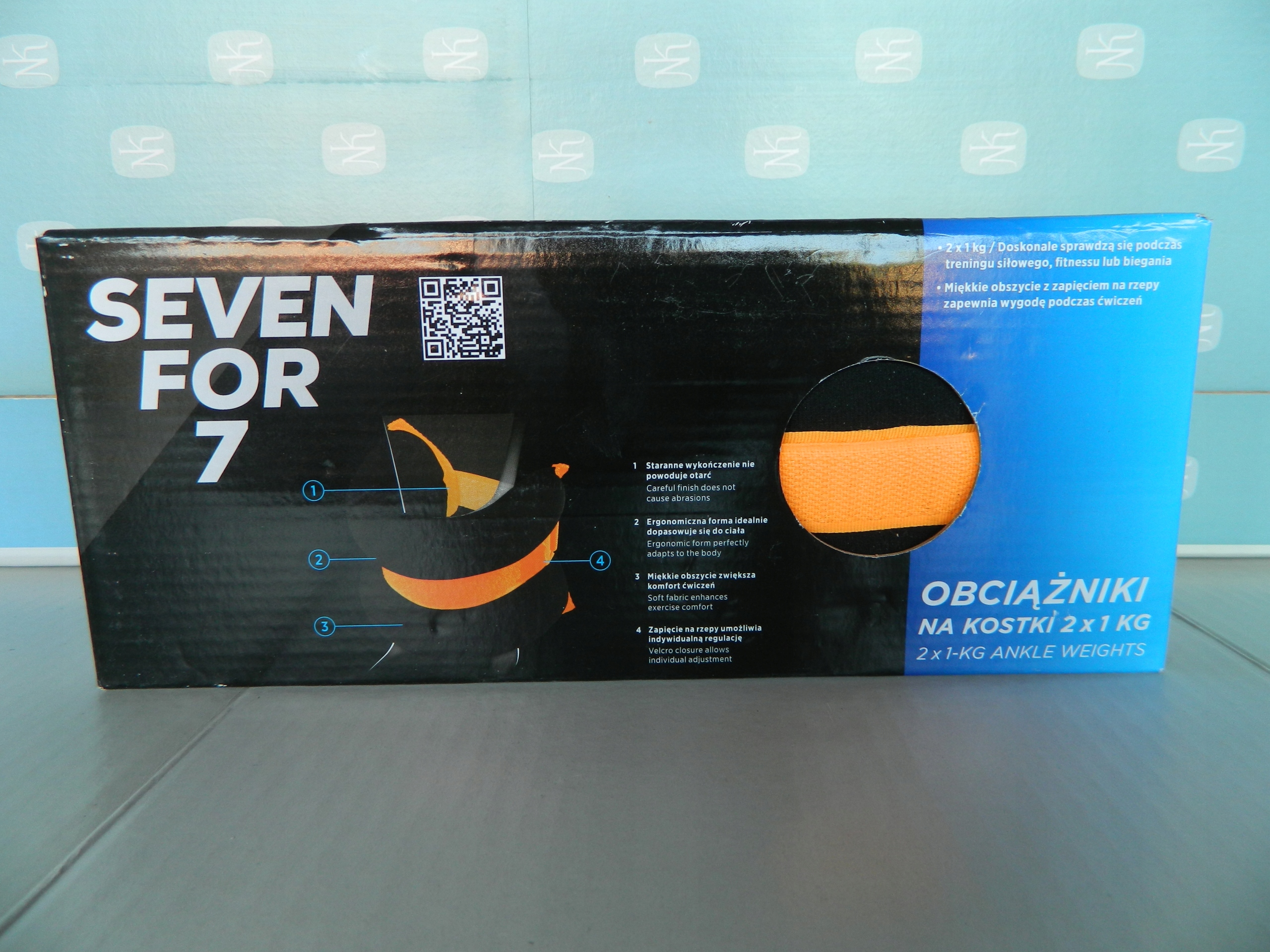 

Obciążniki na kostki Seven for 7 2 x 1 kg żółta