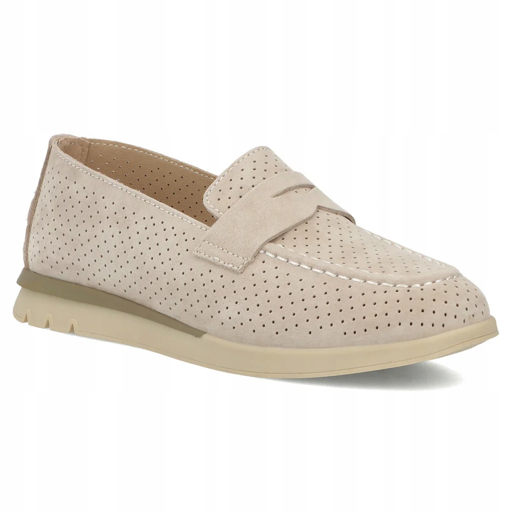 Buty damskie skórzane półbuty lekkie Filippo lekkie mokasyny r.37