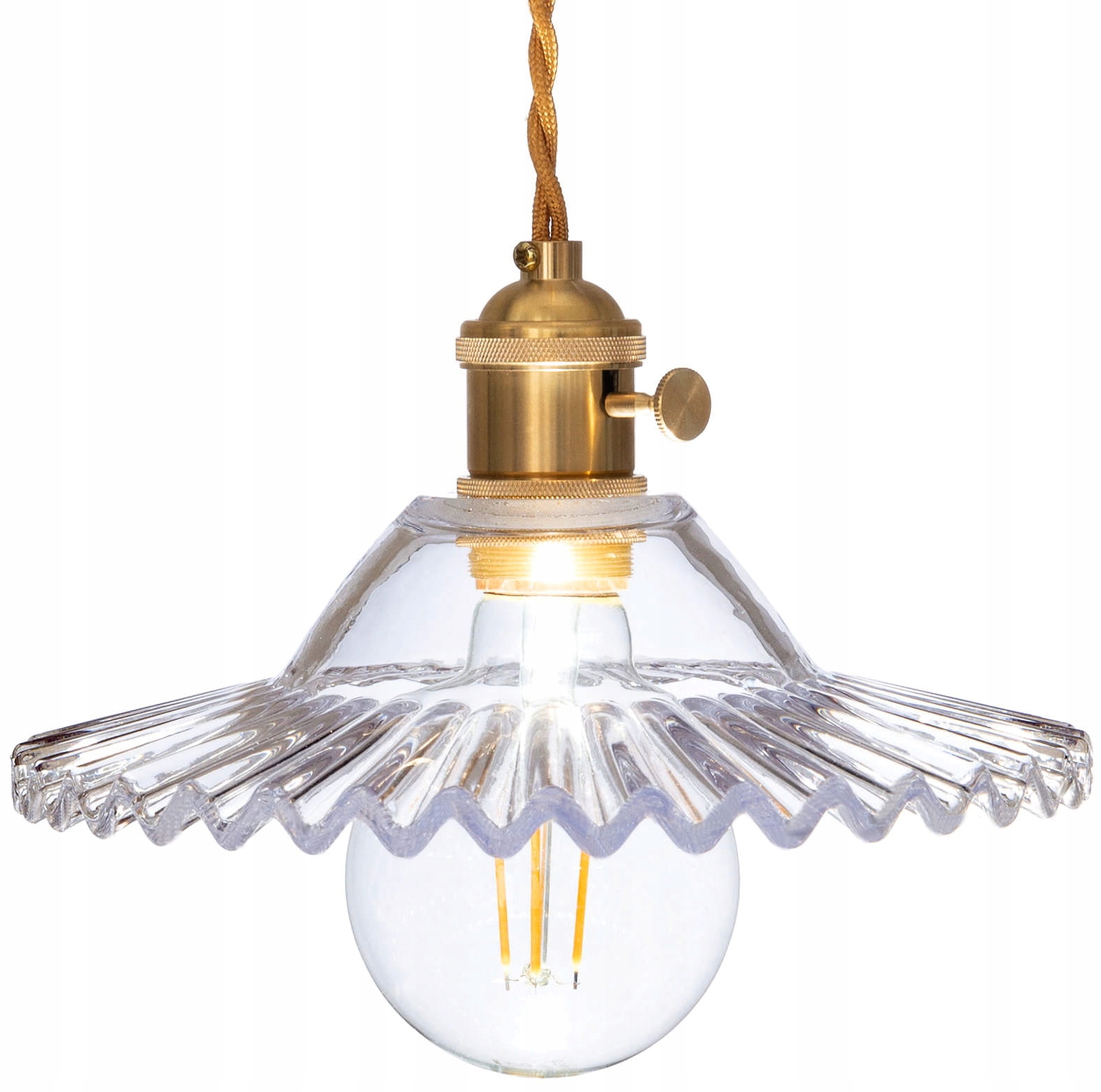 

Lampa wisząca szklana płaska Balerina clear