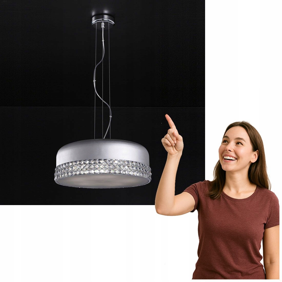 Lustr Carina Bílý Klasický 6xG9, Italux