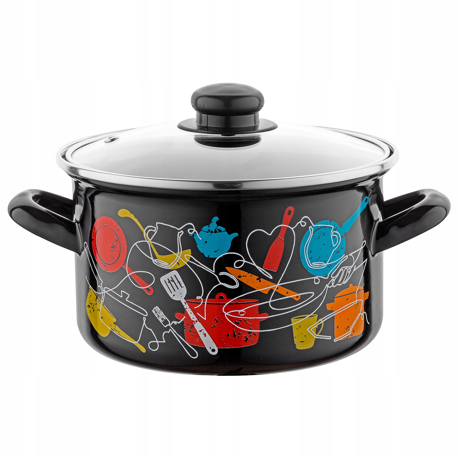 ZESTAW GARNKÓW EMALIOWANYCH MALENA INDUKCJA 8 EL Linia Malena