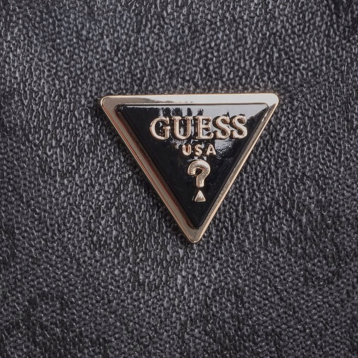 Damska Torebka Guess Latona Mini Tote HWSG92 11750 Coal Logo Szara Wielkość duża (mieszcząca A4)