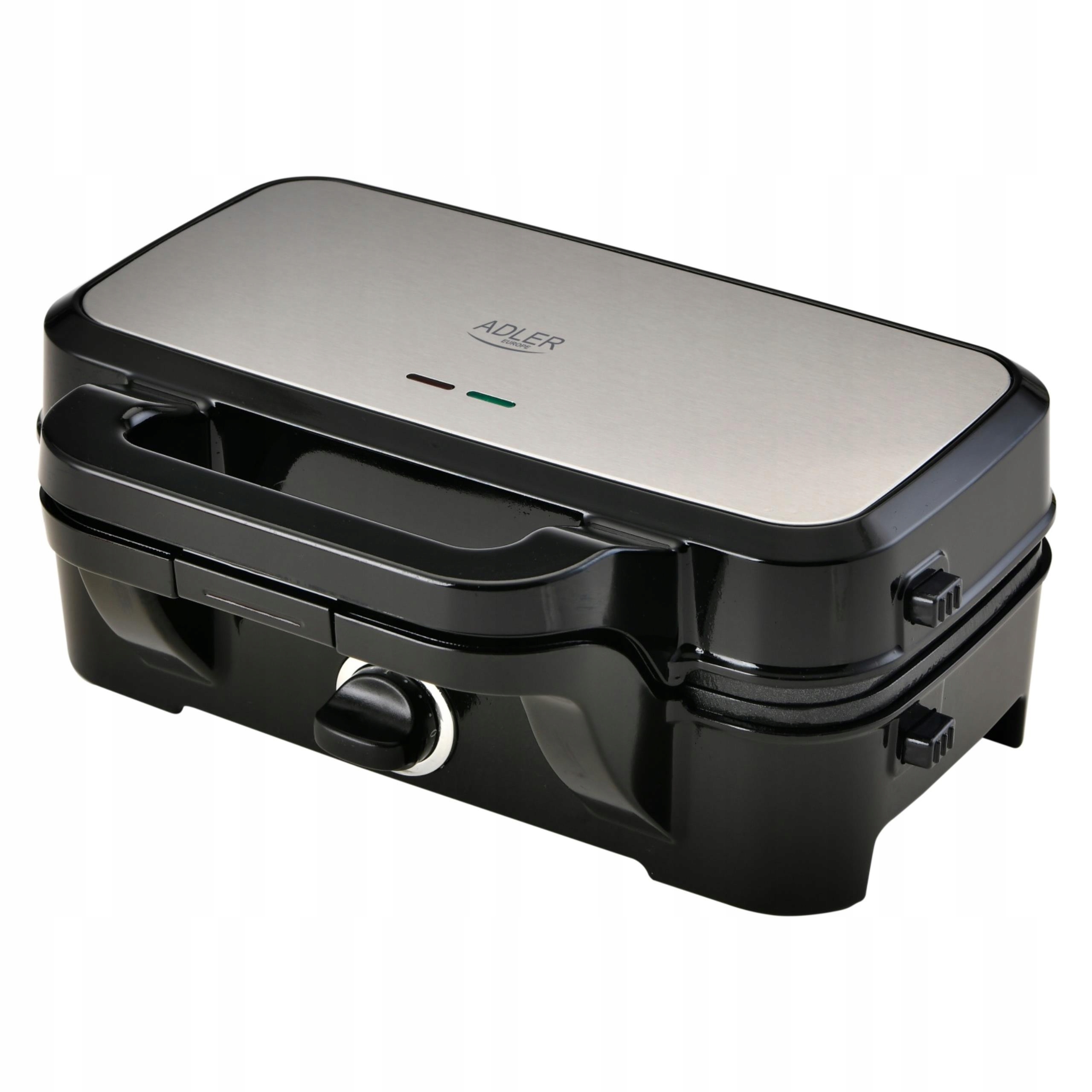 Adler AD 3089 Opiekacz 3w1 Grill Gofrownica Regulacja Temperatury