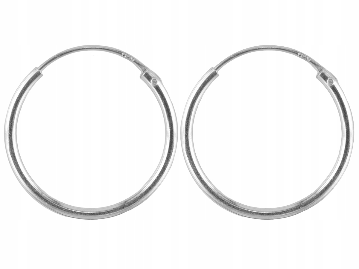 

Versil kolczyki kółka 20 mm oponki srebro 0,925