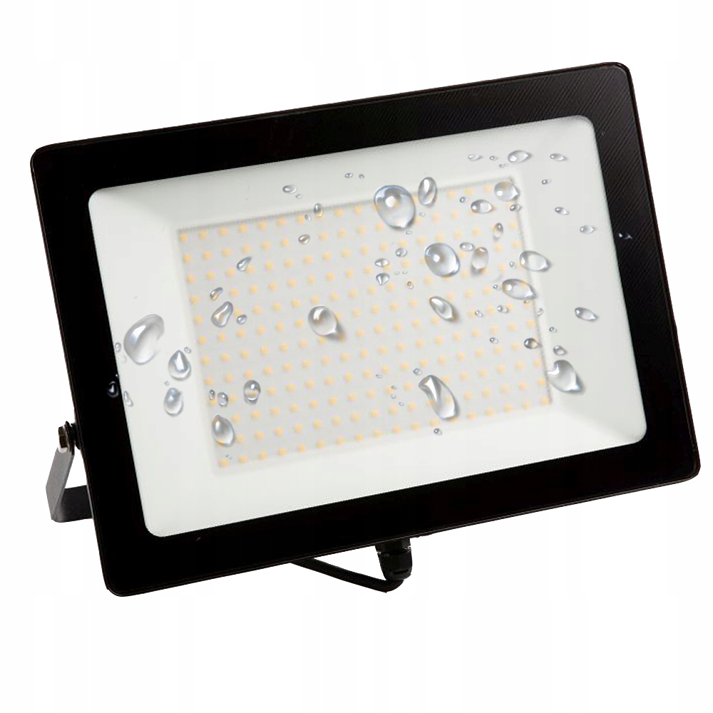 ТОНКИЙ СВЕТОДИОДНЫЙ ПРОЖЕКТОР 200 ВТ ТЕПЛЫЙ 18000LM 216 СВЕТОДИОДОВ