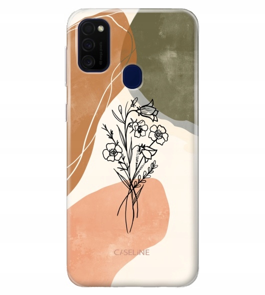 

Etui do Samsung M21 case silikon wzory + Szkło
