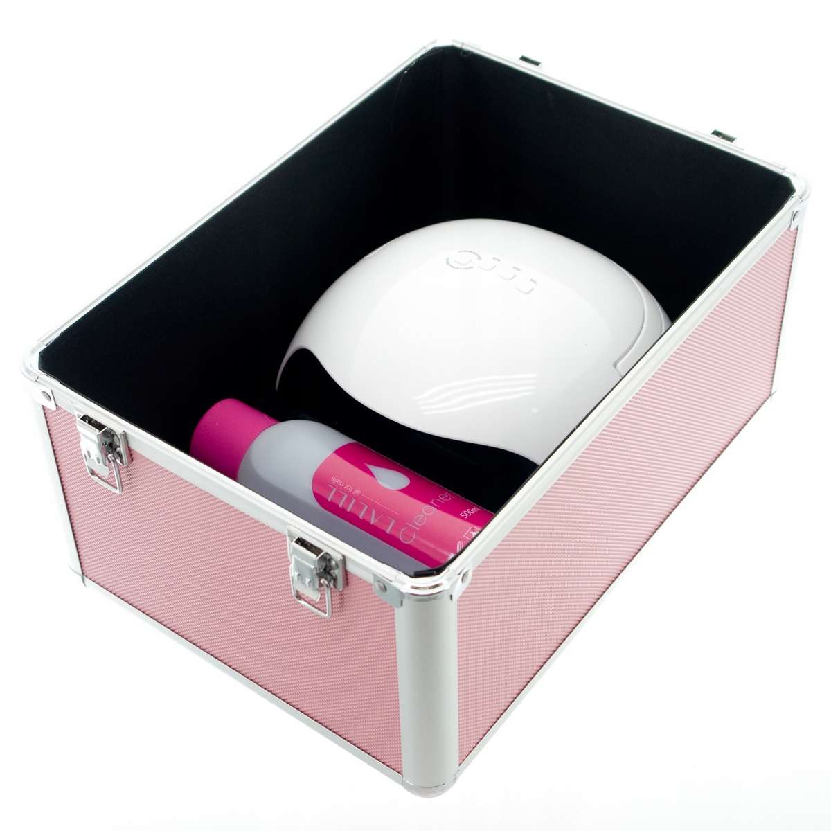 XK214 KUFEREK KOSMETYCZNY XL NA LAKIERY LAMPĘ DUŻY XK214 Wysokość produktu 41 cm