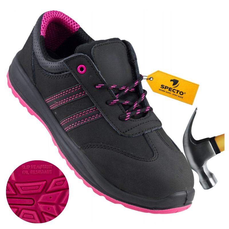 Pracovní boty Polobotky Dámské Kožené Lehké s kovovou špičkou Bozp 39